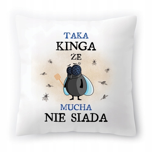 Poduszka Dla Kingi na Urodziny na Prezent z Nadrukiem ze Zdjęciem