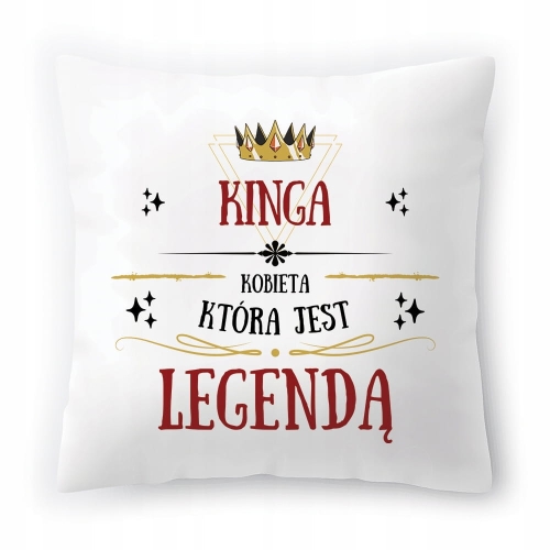 Poduszka Dla Kingi na Urodziny na Prezent z Nadrukiem ze Zdjęciem