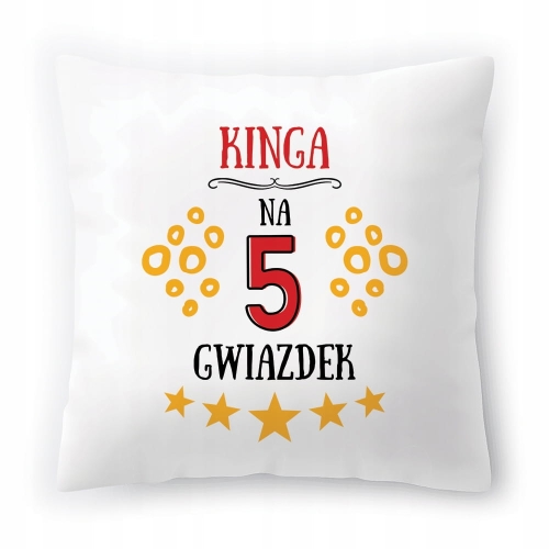 Poduszka Dla Kingi na Urodziny na Prezent z Nadrukiem ze Zdjęciem