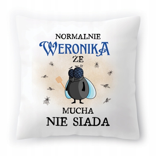 Poduszka Dla Weroniki na Urodziny Imieniny Prezent z Nadrukiem ze Zdjęciem