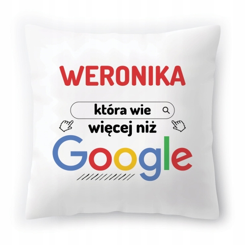 Poduszka Dla Weroniki na Urodziny Imieniny Prezent z Nadrukiem ze Zdjęciem
