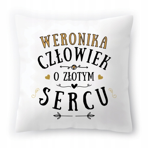 Poduszka Dla Weroniki na Urodziny Imieniny Prezent z Nadrukiem ze Zdjęciem