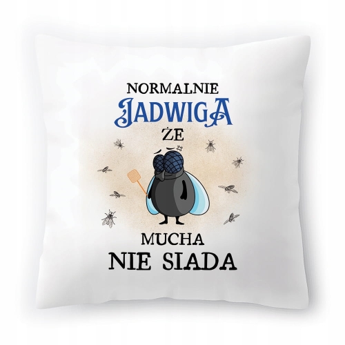 Poduszka Dla Jadwigi na Urodziny na Prezent z Nadrukiem ze Zdjęciem