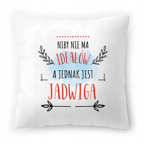 Poduszka Dla Jadwigi na Urodziny na Prezent z Nadrukiem ze Zdjęciem