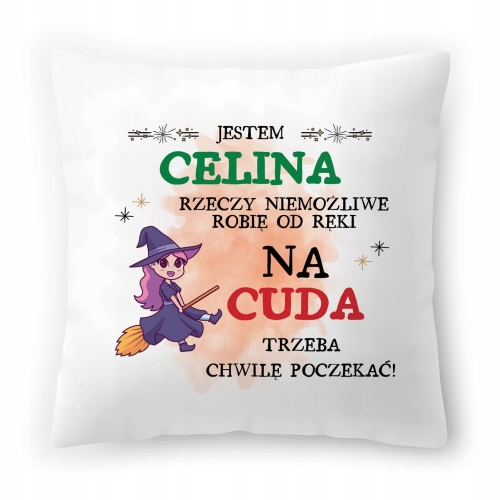 Poduszka Dla Celiny na Urodziny Imieniny Prezent z Nadrukiem ze Zdjęciem