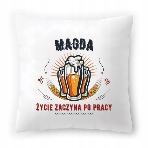 Poduszka Dla Magdy na Urodziny na Prezent z Nadrukiem ze Zdjęciem