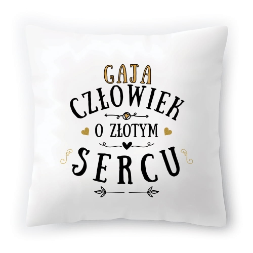 Poduszka Dla Gai na Urodziny na Prezent z Nadrukiem ze Zdjęciem