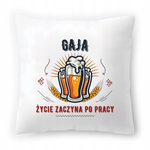 Poduszka Dla Gai na Urodziny na Prezent z Nadrukiem ze Zdjęciem