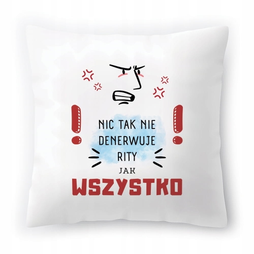 Poduszka Dla Rity na Urodziny na Prezent z Nadrukiem ze Zdjęciem