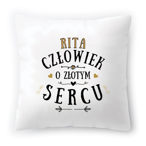 Poduszka Dla Rity na Urodziny na Prezent z Nadrukiem ze Zdjęciem
