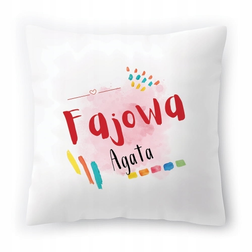 Poduszka Dla Agaty na Urodziny na Prezent z Nadrukiem ze Zdjęciem