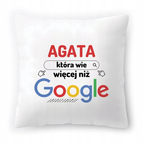 Poduszka Dla Agaty na Urodziny na Prezent z Nadrukiem ze Zdjęciem
