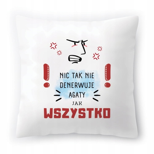 Poduszka Dla Agaty na Urodziny na Prezent z Nadrukiem ze Zdjęciem