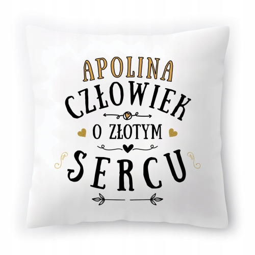 Poduszka Dla Apoliny na Urodziny Imieniny Prezent z Nadrukiem ze Zdjęciem