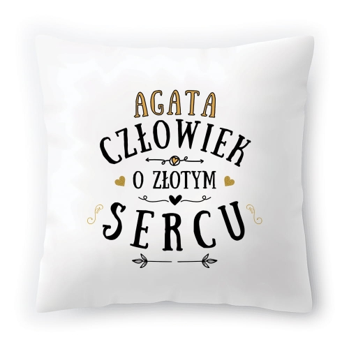 Poduszka Dla Agaty na Urodziny na Prezent z Nadrukiem ze Zdjęciem