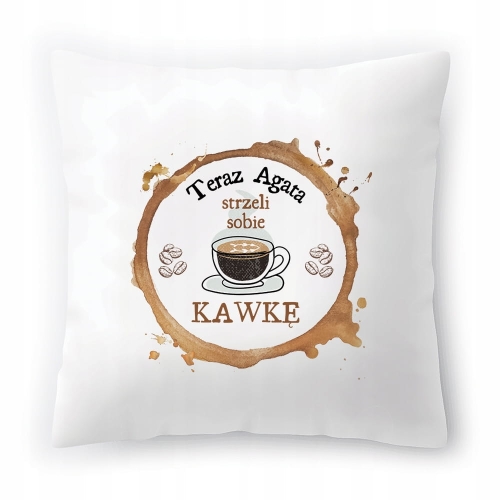 Poduszka Dla Agaty na Urodziny na Prezent z Nadrukiem ze Zdjęciem