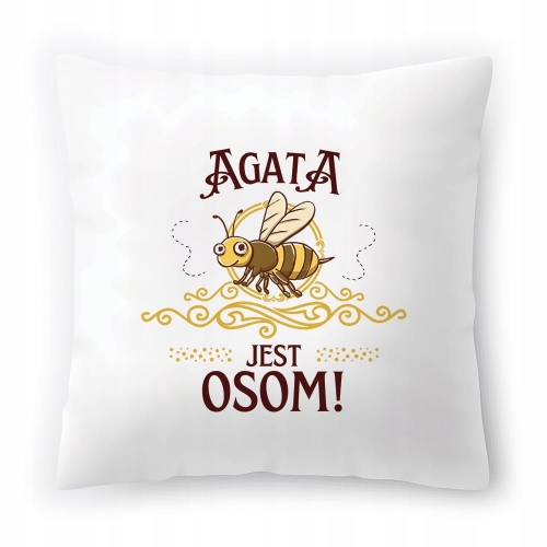 Poduszka Dla Agaty na Urodziny na Prezent z Nadrukiem ze Zdjęciem