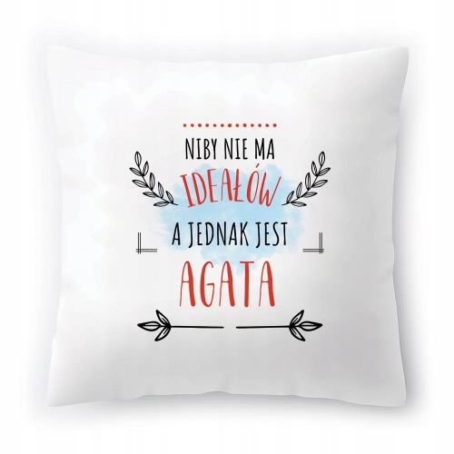 Poduszka Dla Agaty na Urodziny na Prezent z Nadrukiem ze Zdjęciem