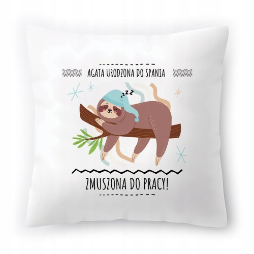 Poduszka Dla Agaty na Urodziny na Prezent z Nadrukiem ze Zdjęciem