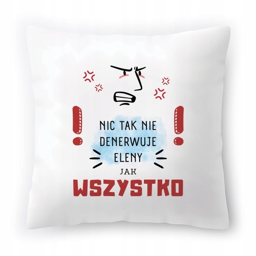 Poduszka Dla Eleny na Urodziny na Prezent z Nadrukiem ze Zdjęciem