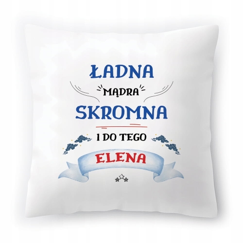 Poduszka Dla Eleny na Urodziny na Prezent z Nadrukiem ze Zdjęciem