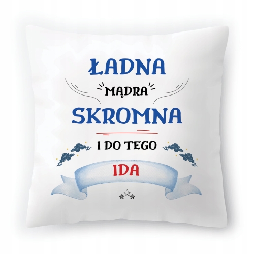 Poduszka Dla Idy na Urodziny na Prezent z Nadrukiem ze Zdjęciem