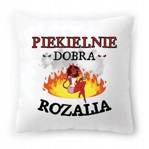 Poduszka Dla Rozalii na Urodziny na Prezent z Nadrukiem ze Zdjęciem