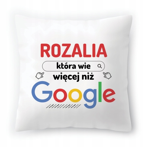 Poduszka Dla Rozalii na Urodziny na Prezent z Nadrukiem ze Zdjęciem