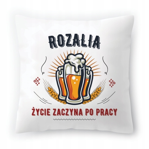 Poduszka Dla Rozalii na Urodziny na Prezent z Nadrukiem ze Zdjęciem