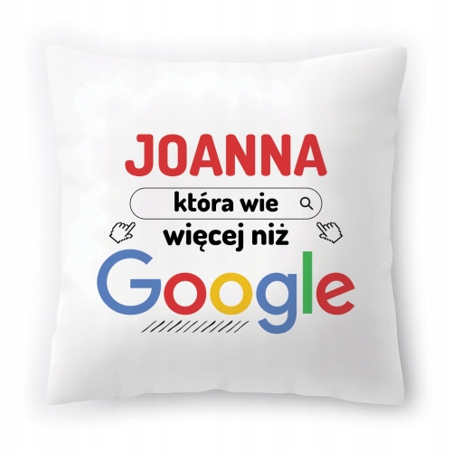 Poduszka Dla Joanny Asi Urodziny Imieniny Prezent z Nadrukiem ze Zdjęciem