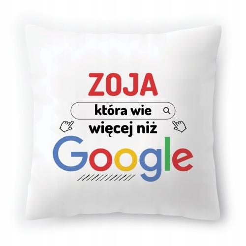 Poduszka Dla Zoi na Urodziny na Prezent z Nadrukiem ze Zdjęciem