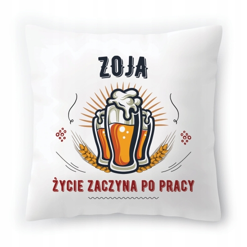 Poduszka Dla Zoi na Urodziny na Prezent z Nadrukiem ze Zdjęciem