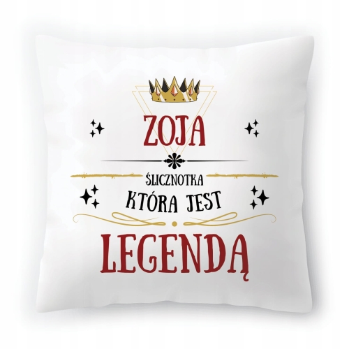 Poduszka Dla Zoi na Urodziny na Prezent z Nadrukiem ze Zdjęciem