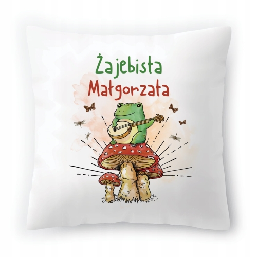 Poduszka Dla Małgorzaty na Urodziny na Prezent z Nadrukiem ze Zdjęciem