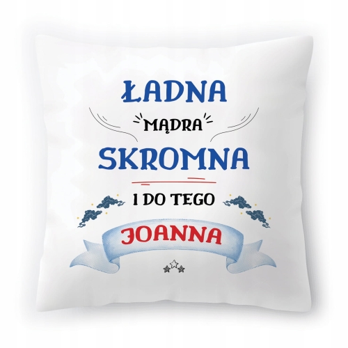 Poduszka Dla Joanny Asi Urodziny Imieniny Prezent z Nadrukiem ze Zdjęciem