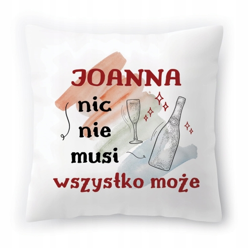 Poduszka Dla Joanny Asi Urodziny Imieniny Prezent z Nadrukiem ze Zdjęciem