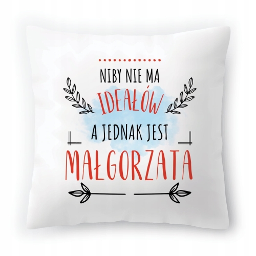Poduszka Dla Małgorzaty na Urodziny na Prezent z Nadrukiem ze Zdjęciem