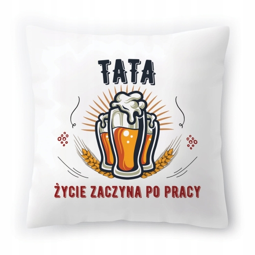 Poduszka Dla Taty Tatusia na Urodziny Prezent z Nadrukiem ze Zdjęciem