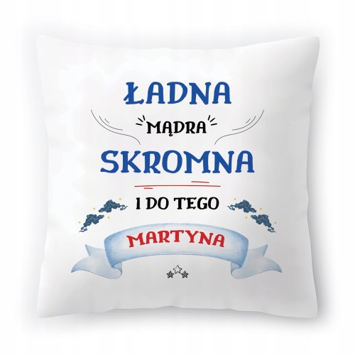 Poduszka Dla Martyny na Urodziny Imieniny Prezent z Nadrukiem ze Zdjęciem