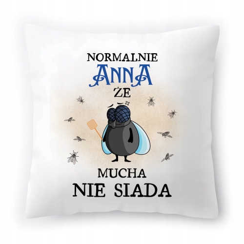 Poduszka Dla Anny Aniu Urodziny Imieniny Prezent z Nadrukiem ze Zdjęciem