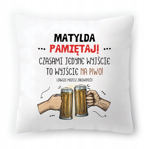 Poduszka Dla Matyldy na Urodziny na Prezent z Nadrukiem ze Zdjęciem