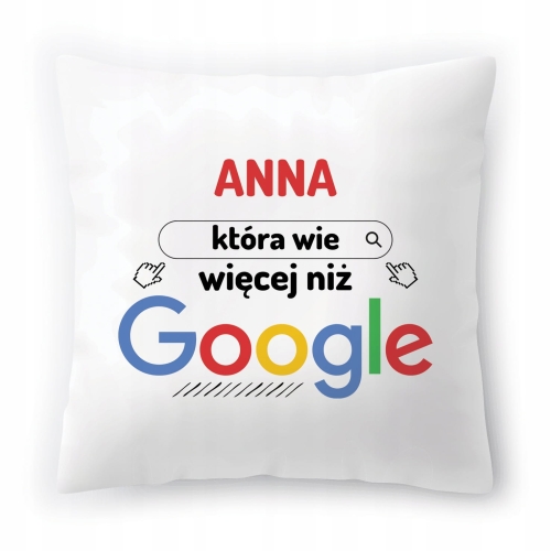 Poduszka Dla Anny Aniu Urodziny Imieniny Prezent z Nadrukiem ze Zdjęciem
