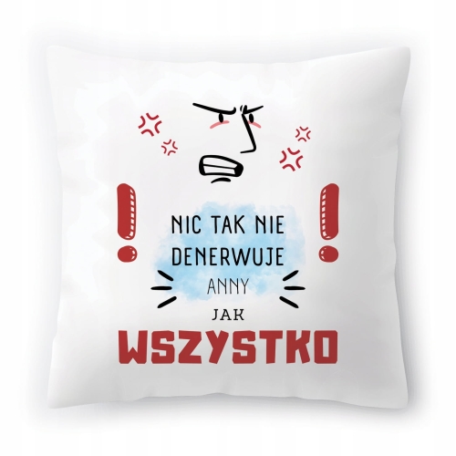 Poduszka Dla Anny Aniu Urodziny Imieniny Prezent z Nadrukiem ze Zdjęciem