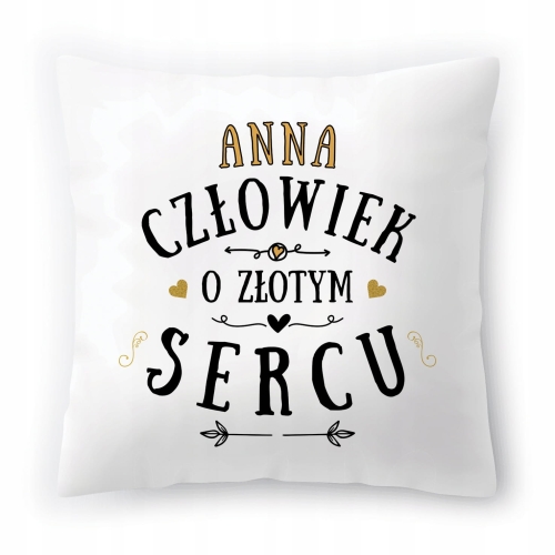 Poduszka Dla Anny Aniu Urodziny Imieniny Prezent z Nadrukiem ze Zdjęciem
