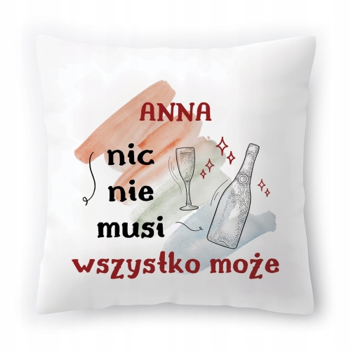 Poduszka Dla Anny Aniu Urodziny Imieniny Prezent z Nadrukiem ze Zdjęciem