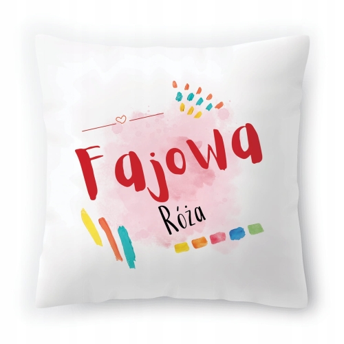 Poduszka Róży Różyczki na Urodziny na Prezent z Nadrukiem ze Zdjęciem