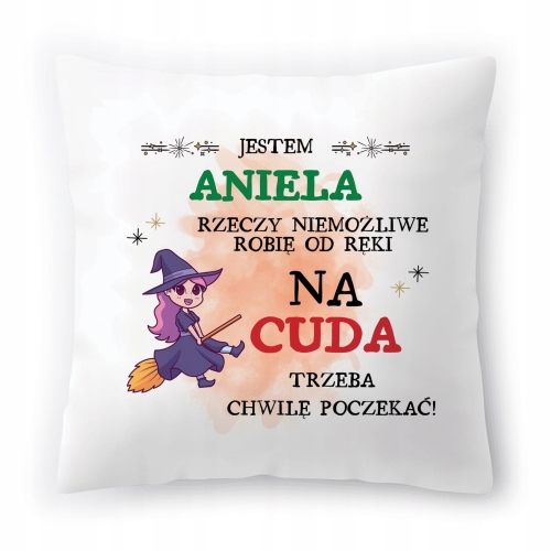 Poduszka Dla Anieli na Urodziny Imieniny Prezent z Nadrukiem ze Zdjęciem
