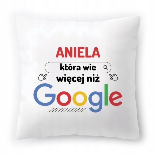 Poduszka Dla Anieli na Urodziny Imieniny Prezent z Nadrukiem ze Zdjęciem