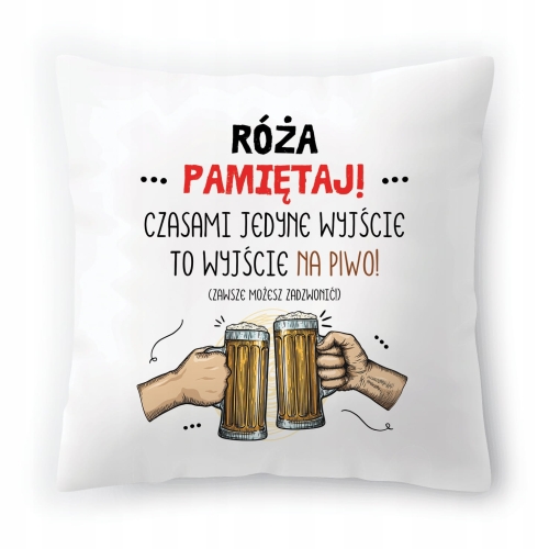 Poduszka Róży Różyczki na Urodziny na Prezent z Nadrukiem ze Zdjęciem