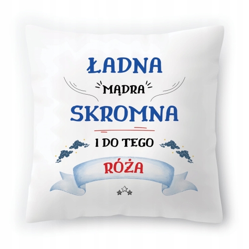 Poduszka Róży Różyczki na Urodziny na Prezent z Nadrukiem ze Zdjęciem